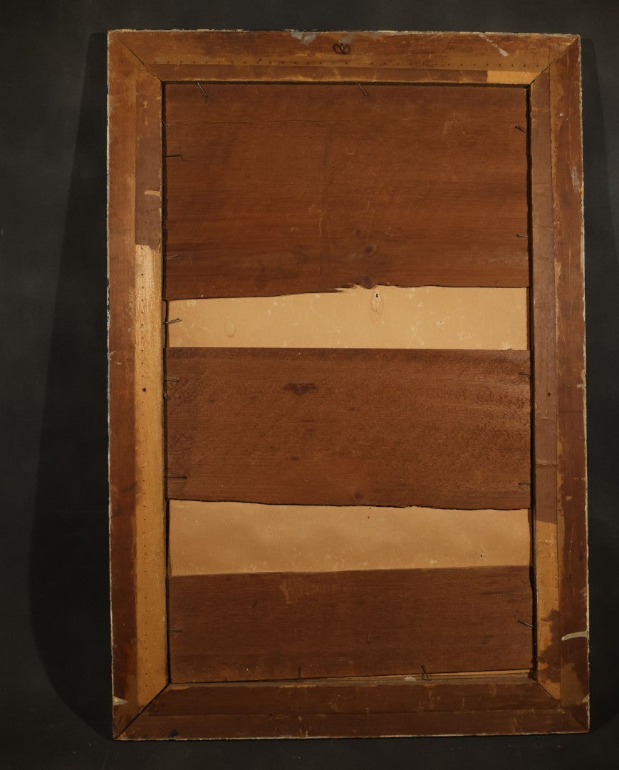 Antique Framed Pencil and Pastel Ornamental Scrollwork Study by Monument and Headstone Maker F. E. Fredette, Linwood, Massachusetts, 1900, with Four Sheets of Business Letterhead