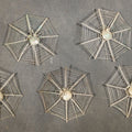 Lot 018 - Grouping of Eight Vintage Spider and Web Placecard Holders