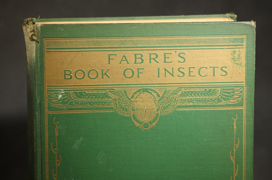 "Fabre's Book of Insects" Vintage Illustrated Entomology Book by Mrs. Rodolph Stawell with Tipped-In Color Plates by E. J. Detmold, Published by Tudor Publishing Company, New York, 1935