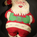 Lot 042 - Vintage Printed Fabric Stuffed Santa Claus Doll from Cut-And-Sew Panel, 16" H