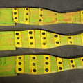 Lot 048 - Trio of Modern Folk Art Hand-Painted Recycled Wood Fish Wall Hangings, Made in Haiti, 22" L each