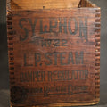 Lot 051 - Antique Sylphon No. 22 L.P. Steam Damper Regulator Finger-Jointed Wooden Shipping Crate, American Radiator Company, 7-1/2" H