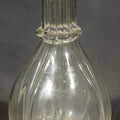 Lot 076 - Vintage Four-Chamber Glass Decanter Bottle, Made in France, Note Chips, 10-3/4" H