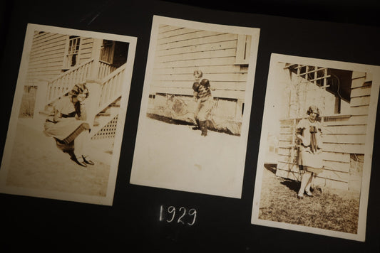 Antique Snapshot Photo Album Belonging to Ethel M. Vendt of North Easton, Massachusetts, Containing 200+ Photographs Beginning 1923 Including Women's Basketball Team, Brockton Y.M.C.A., Washington D.C. Capitol, Telephone Switchboard