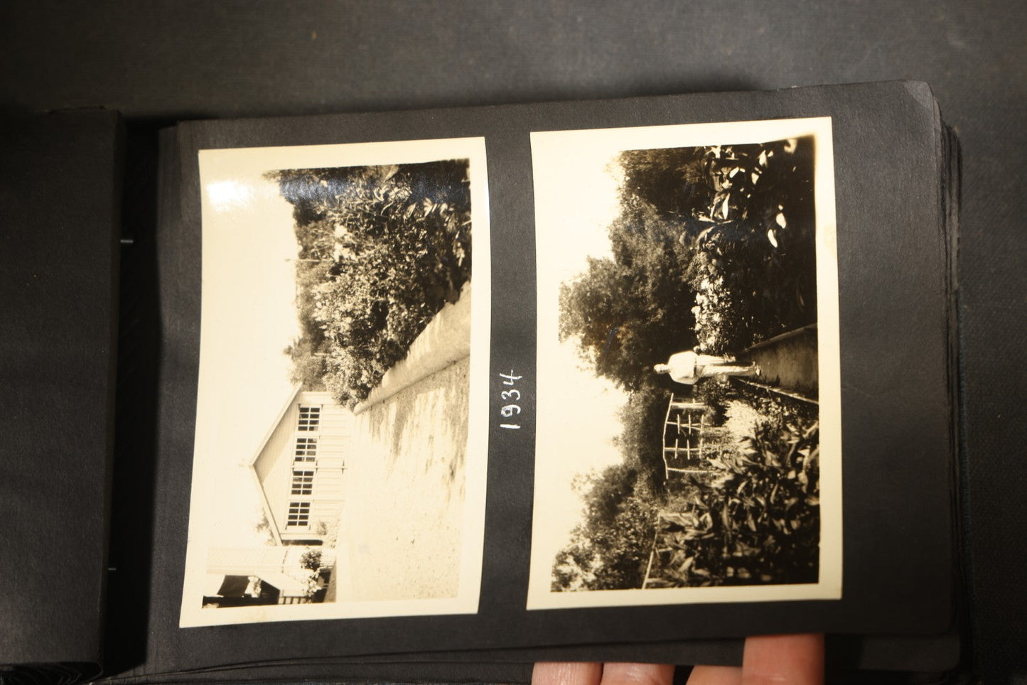 Vintage Snapshot Photo Album Containing 100+ Photographs, 1930-1934, including Onset Wharf, Massachusetts, Fishing, and Family Gatherings