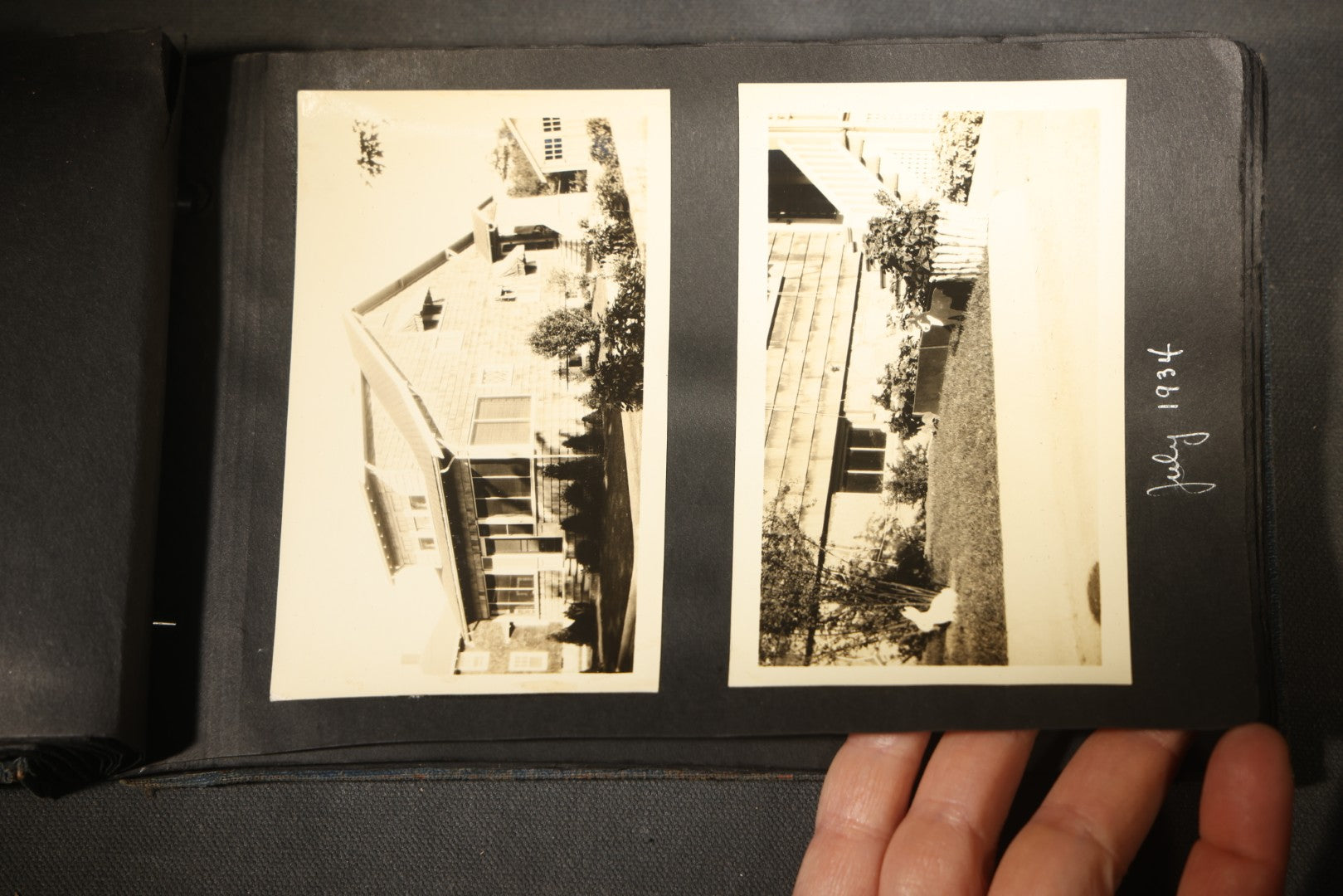 Vintage Snapshot Photo Album Containing 100+ Photographs, 1930-1934, including Onset Wharf, Massachusetts, Fishing, and Family Gatherings
