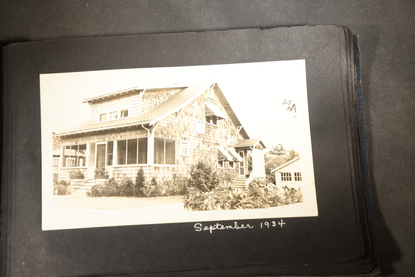 Vintage Snapshot Photo Album Containing 100+ Photographs, 1930-1934, including Onset Wharf, Massachusetts, Fishing, and Family Gatherings