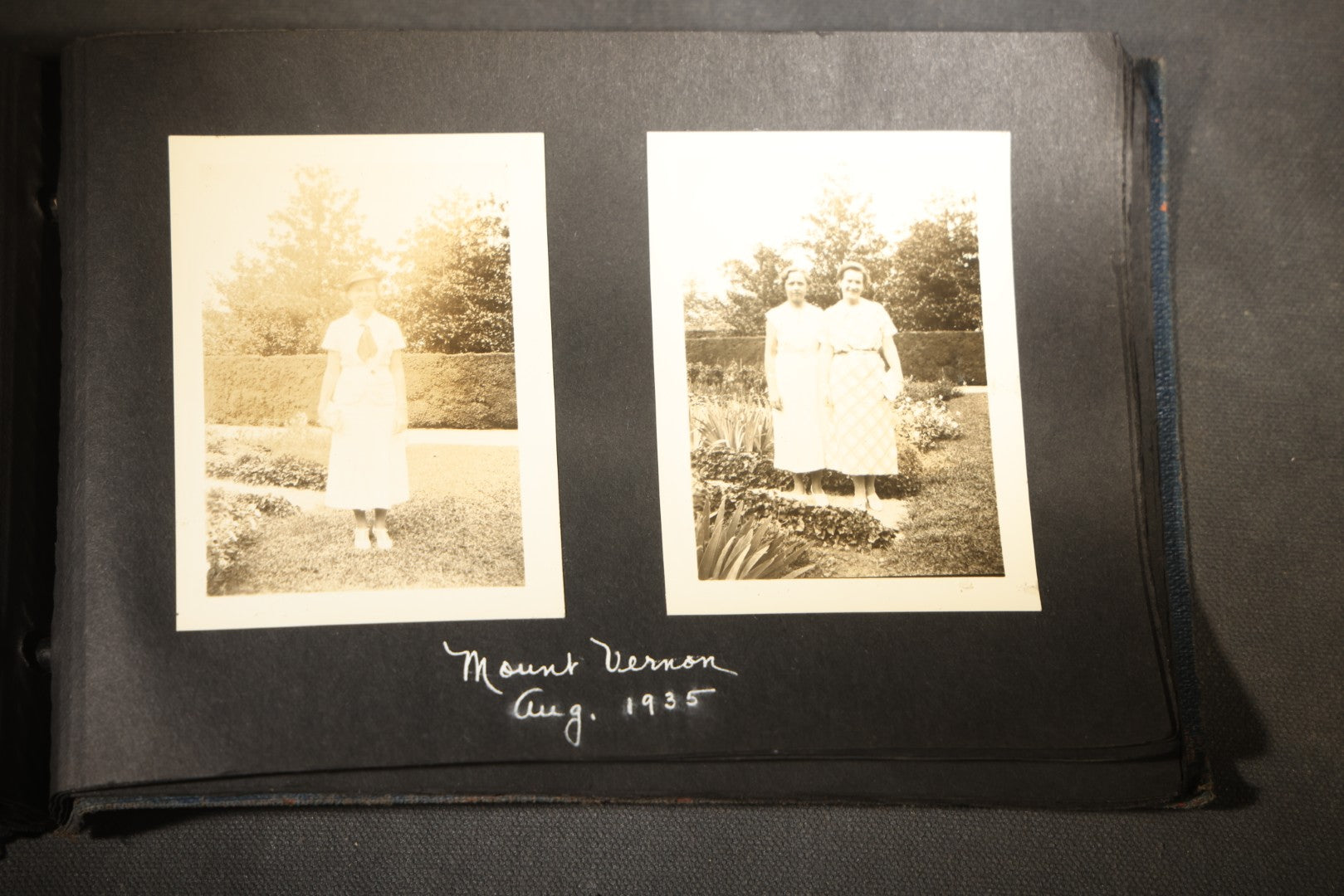 Vintage Snapshot Photo Album Containing 100+ Photographs, 1930-1934, including Onset Wharf, Massachusetts, Fishing, and Family Gatherings