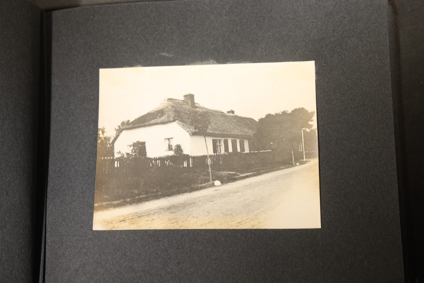 Antique Snapshot Photo Album Containing 25+ Photographs, Circa 1910, Including Beach Scenes, R.P.P.C. of Two Young Men in Cowboy Attire, Sailboat, Swans, Castle Architecture, and Family Portraits