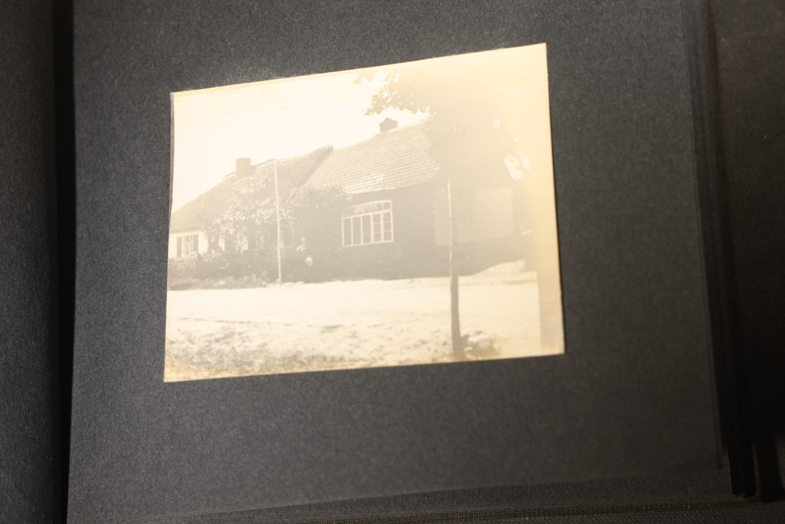 Antique Snapshot Photo Album Containing 25+ Photographs, Circa 1910, Including Beach Scenes, R.P.P.C. of Two Young Men in Cowboy Attire, Sailboat, Swans, Castle Architecture, and Family Portraits