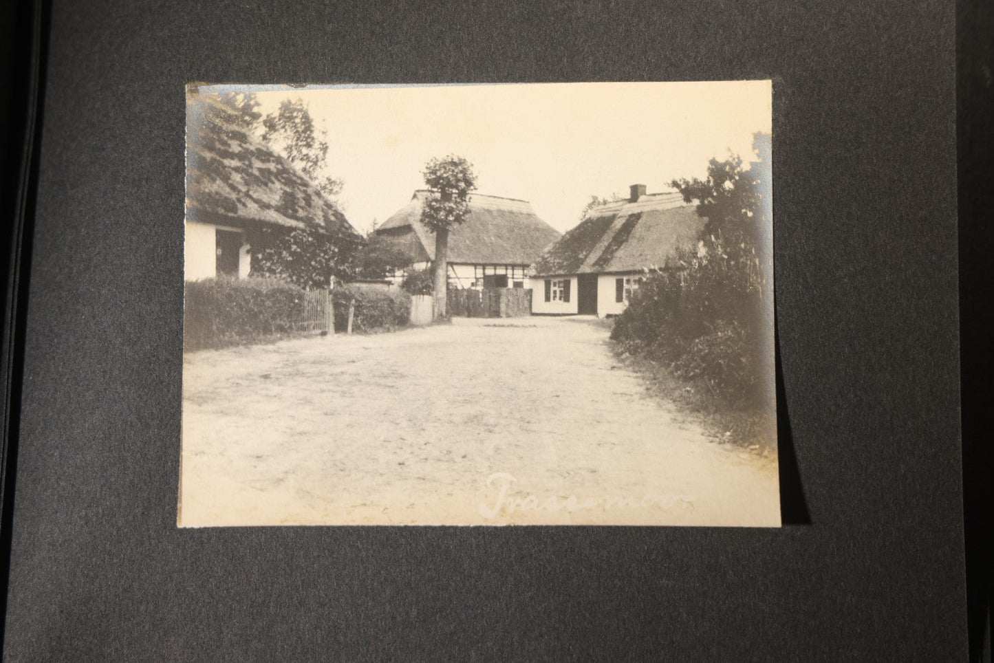 Antique Snapshot Photo Album Containing 25+ Photographs, Circa 1910, Including Beach Scenes, R.P.P.C. of Two Young Men in Cowboy Attire, Sailboat, Swans, Castle Architecture, and Family Portraits
