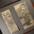 Lot 083 - Antique Snapshot Photo Album Containing 70+ Photographs, Circa 1900s-1910s, Including Horse-Drawn Stagecoach, Seaside Hotel, Pig Farm, Cattle, Beach Scenes, Horse and Buggy, and Family Portraits