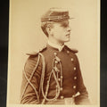 Lot 086 - Antique Cabinet Card Photograph of Henry S. Kimball in Massachusetts State Militia or National Guard Dress Uniform with Aiguillettes and Epaulettes, Photographed by Hussey, Lynn, Massachusetts