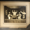 Lot 088 - Antique Board-Mounted Photograph of a Theatrical Stage Production with Five Costumed Performers
