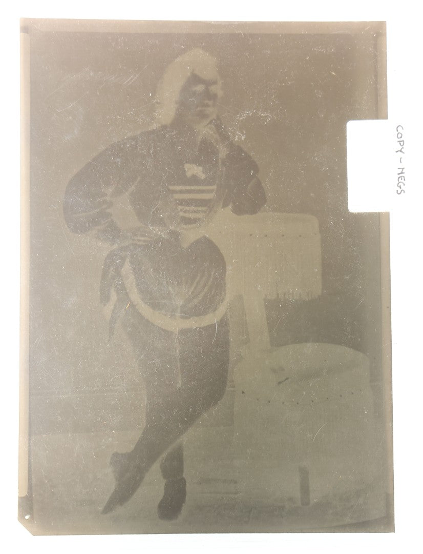 Grouping of Six Antique Celluloid Copy Negatives including Tom Thumb and Lavinia Warren, Boston Corbett, Laura Le Claire, Pauline Cushman, and Belle Boyd
