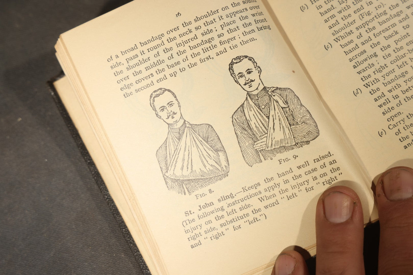 "First Aid to the Injured" Vintage St. John Ambulance Association Medical Textbook by Sir James Cantlie with Anatomical Illustrations and Fold-Out Diagram, 38th Edition, London, 1933