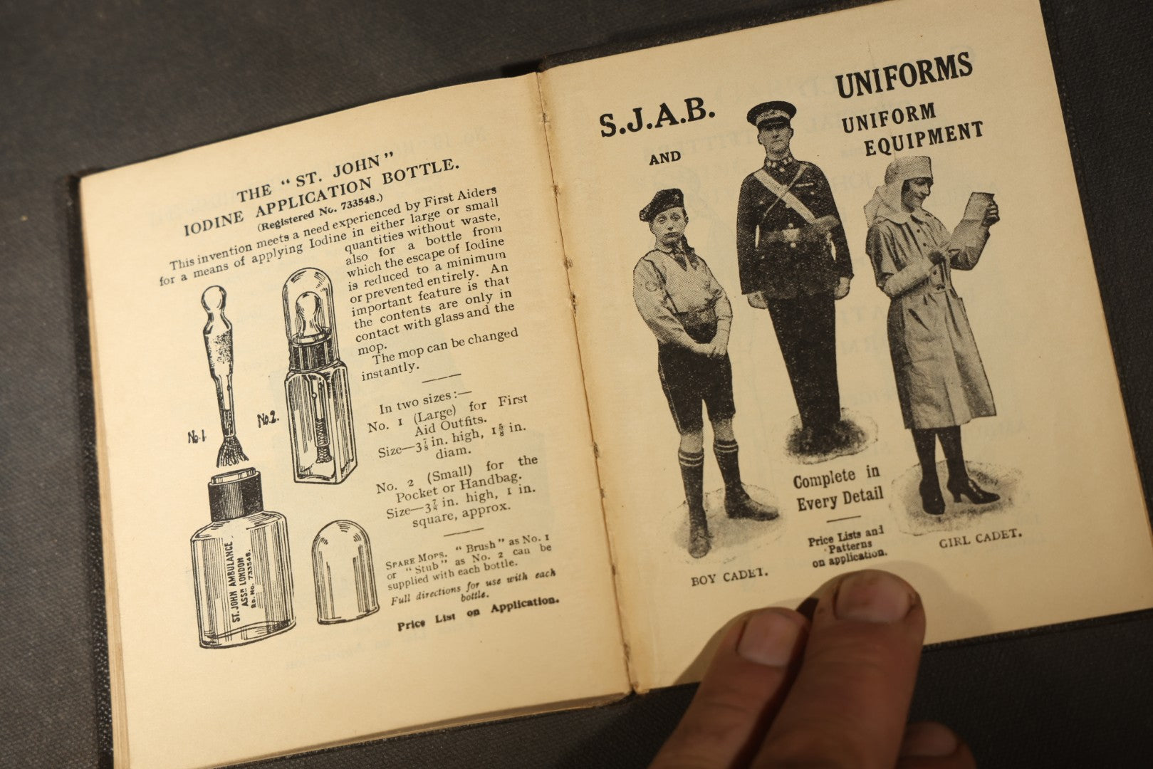 "First Aid to the Injured" Vintage St. John Ambulance Association Medical Textbook by Sir James Cantlie with Anatomical Illustrations and Fold-Out Diagram, 38th Edition, London, 1933