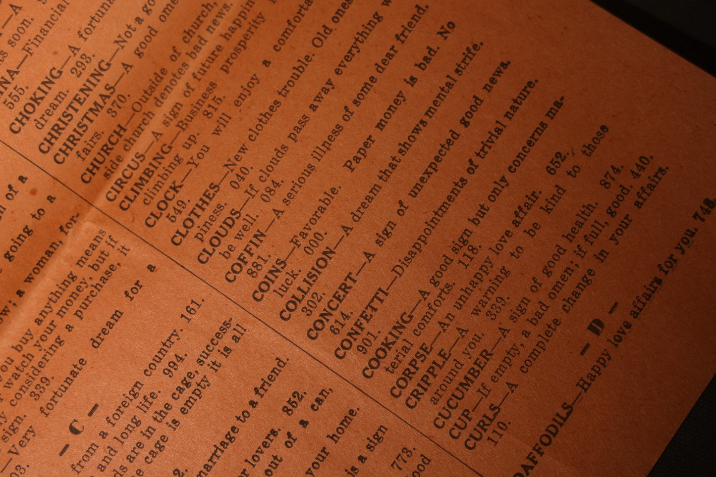 Vintage "Dream Book" Booklet by Prof. Ingalls with Over 500 Dream Interpretations and Lucky Numbers, Published by Harry Ingalls, Swampscott, Massachusetts