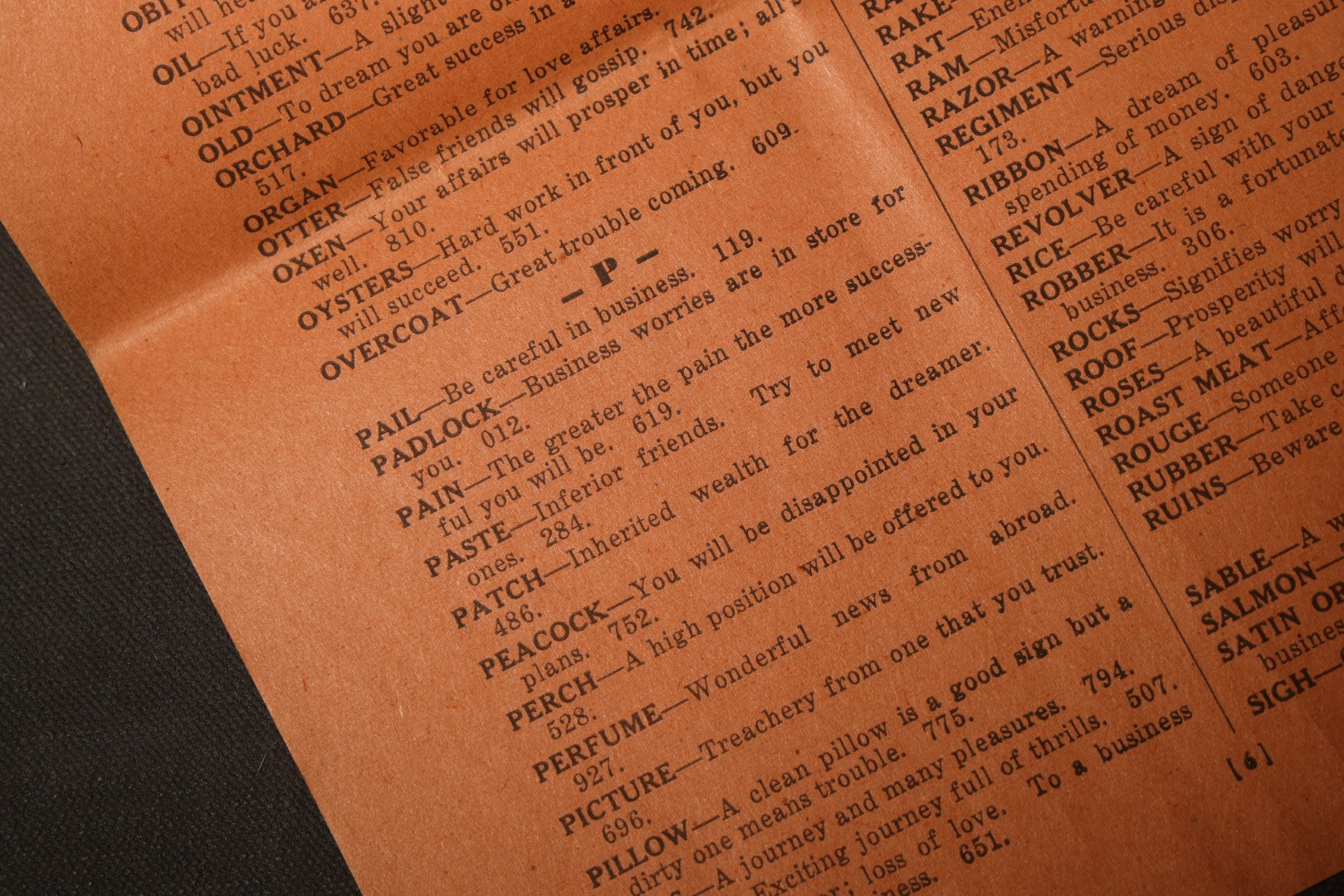 Vintage "Dream Book" Booklet by Prof. Ingalls with Over 500 Dream Interpretations and Lucky Numbers, Published by Harry Ingalls, Swampscott, Massachusetts