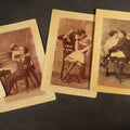 Lot 128 - Grouping of Five Antique Embossed-Border Romantic Postcards with Photographic Vignettes of Couples Including "I.O.U. A Kiss," "U.O.Me A Squeeze," And "It's There for You"