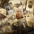 Lot 129 - Grouping of Approximately 40 Antique Real Photo Postcards R.P.P.C. Including Military Soldier Portrait, Ocean Liner, Marching Band, and Portraits