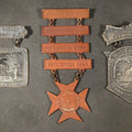 Lot 135 - Trio of Antique Knights Templar Medals from Massachusetts Including Western Mass. Templar with Worcester, Springfield, Pittsfield, and Greenfield Bars, Haverhill Commandery K.T. 26th Triennial Boston 1895, and Joseph Warren Commandery K.T.