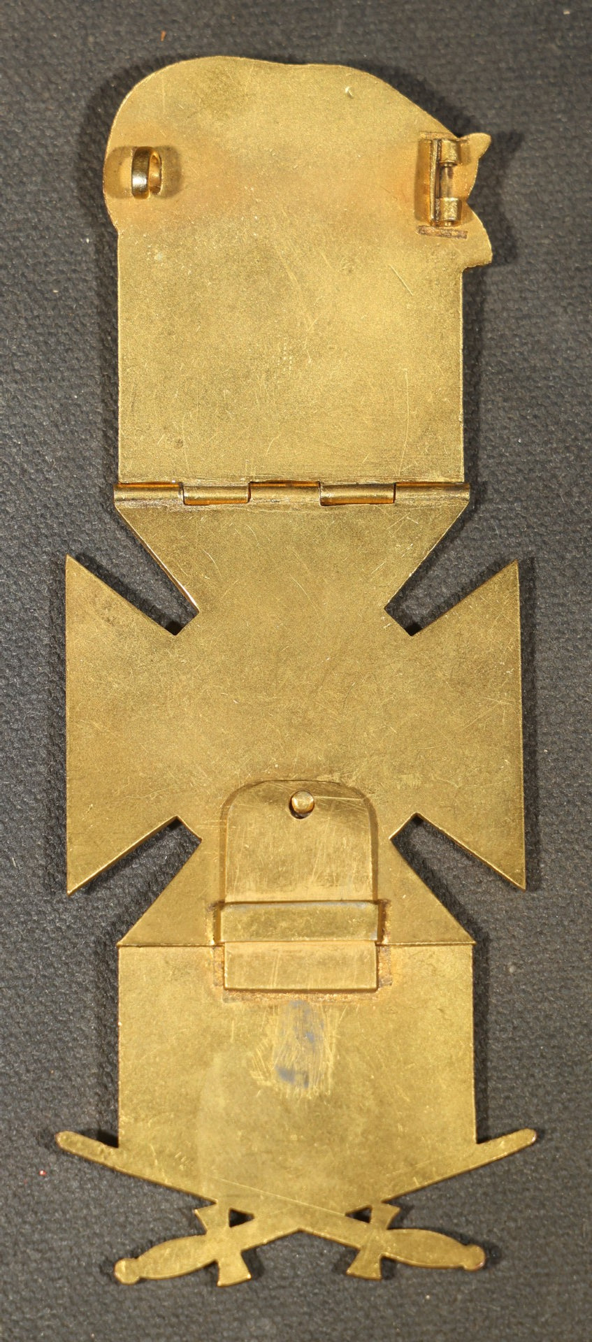 Trio of Antique Knights Templar Medals with Bear Motifs including El Dorado Commandery No. 4 K.T. Placerville, California, 1883 San Francisco Triennial Conclave, and Tancred Commandery No. 25 Moberly, Missouri