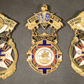 Lot 142 - Trio of Antique Knights Templar Grand Commandery of Massachusetts and Rhode Island Triennial Conclave Enameled Medals Including 26th Conclave Boston 1895 and 28th Conclave 1901