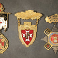 Lot 146 - Trio of Antique Knights Templar Enameled Medals Including Springfield Commandery K.T. Springfield, Massachusetts, St. Andrew No. 13 K.T. Richmond, Virginia, and St. Elmo Commandery No. 65 35th Triennial Conclave New Orleans