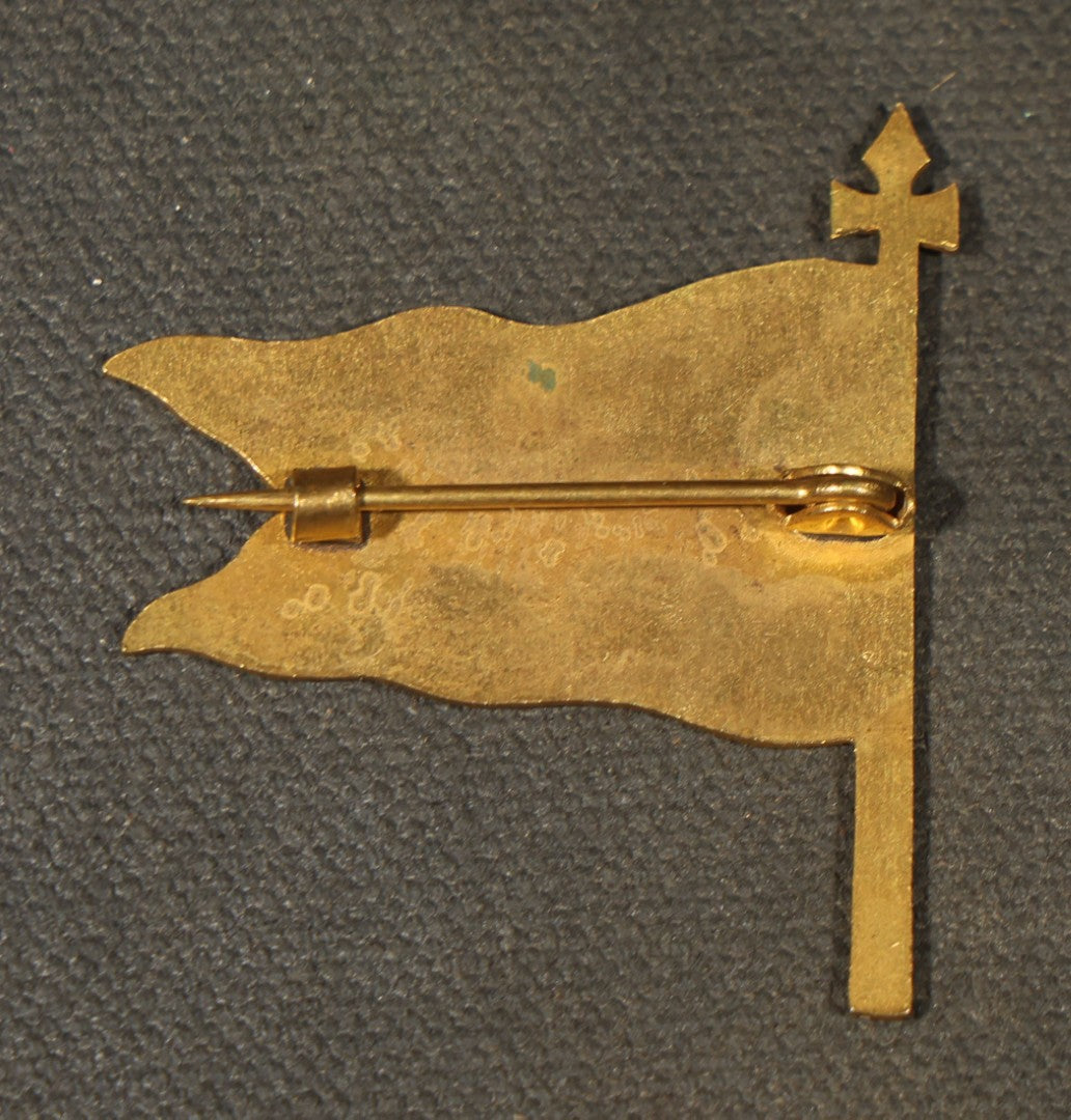 Grouping of Eight Antique Knights Templar Pins and Badges Including Joseph Warren Commandery K.T. Boston, Olivet Commandery K.T. Lynn, Worcester County Commandery K.T., Mt. Calvary Commandery Omaha, Nebraska, and St. Johns No. 1 Providence, RI