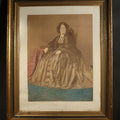 Lot 158 - Antique Framed Hand-Colored Photograph of a Seated Elderly Woman in Hoop Skirt Dress, 15-1/8" W x 18-5/8" H
