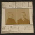 Lot 166 - Antique Real-Photo Police Mugshot and Arrest Card for Frank Brown, Criminal Specialty Breaking and Entering and Larceny, Massachusetts Reformatory, Concord, Massachusetts, 1894