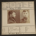 Lot 167 - Antique Real-Photo Prison Mugshot and Bertillon Card for Shelby C. Pelly, Farmer, Crime Horse Stealing, Mclean County, Illinois State Penitentiary, Received 1904, Paroled 1906