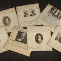 Lot 168 - Grouping of Seven Antique Police Mugshot and Arrest Cards with Printed Photographs Including John Ryan, Wanted for Auto Theft