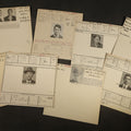 Lot 170 - Grouping of Eight Antique Mugshot and Arrest Cards with Printed Photographs Including Peter Ward "The Artful Dodger," Burglar, and Ray Majors, Bank Robber