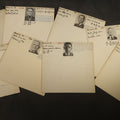 Lot 172 - Grouping of Eight Antique Police Mugshot and Criminal Record Cards with Printed Photographs Including Phillip Schynard, Kansas State Penitentiary First Degree Murder Escapee, and Con Men from Pittsburgh, Pennsylvania