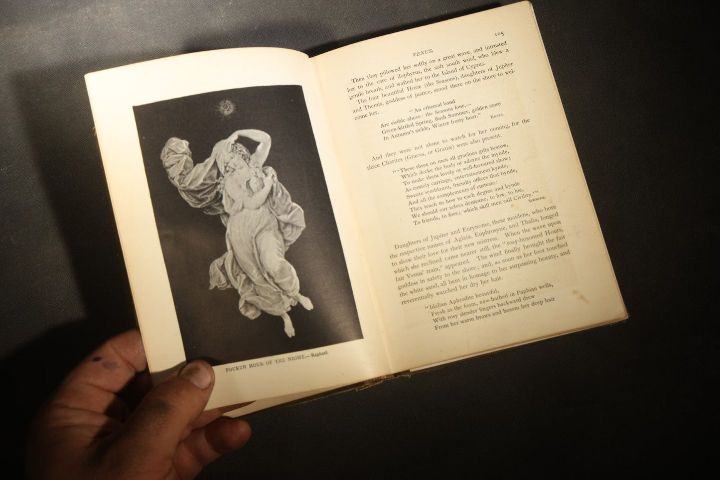 Trio of Antique and Vintage Books including "Myths of Greece and Rome" by H. A. Guerber, 1893, "The Enchanting Witch" by M. J. Farrell, 1951, and "5,000 Most-Used Shorthand Forms"