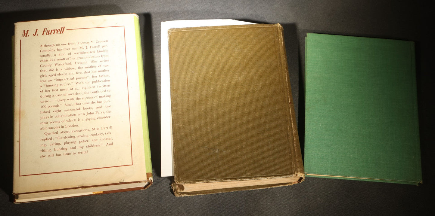 Trio of Antique and Vintage Books including "Myths of Greece and Rome" by H. A. Guerber, 1893, "The Enchanting Witch" by M. J. Farrell, 1951, and "5,000 Most-Used Shorthand Forms"
