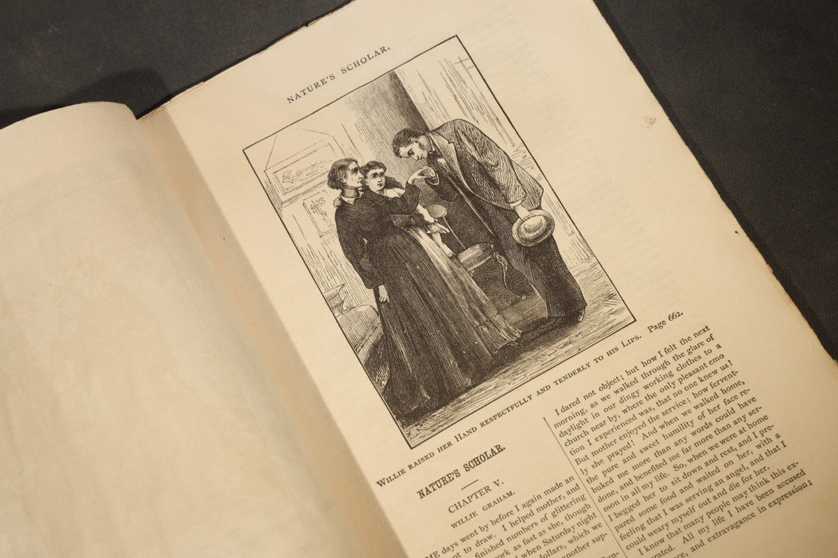 Antique "Oliver Optic's Magazine: Our Boys and Girls" Vol. XVIII, No. 266, September 1875, Baseball Cover Illustration, Published by Lee & Shepard, Boston, Massachusetts