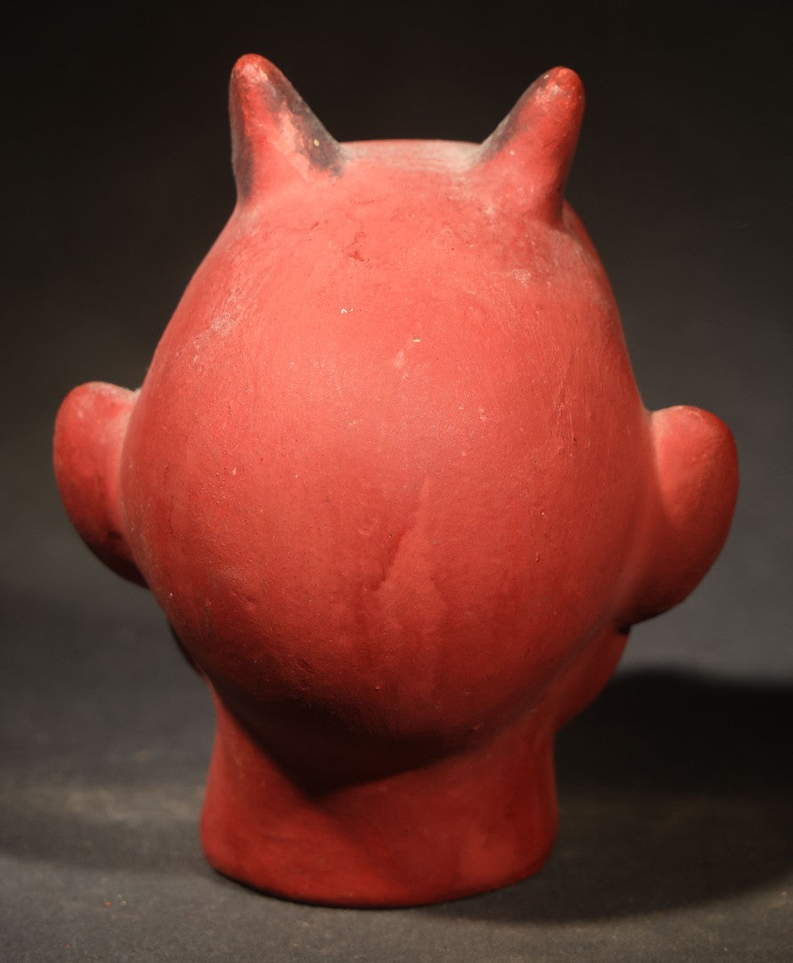 Vintage Fantasy Reproduction Papier Mache / Molded Paper Devil Head, Circa 1990s