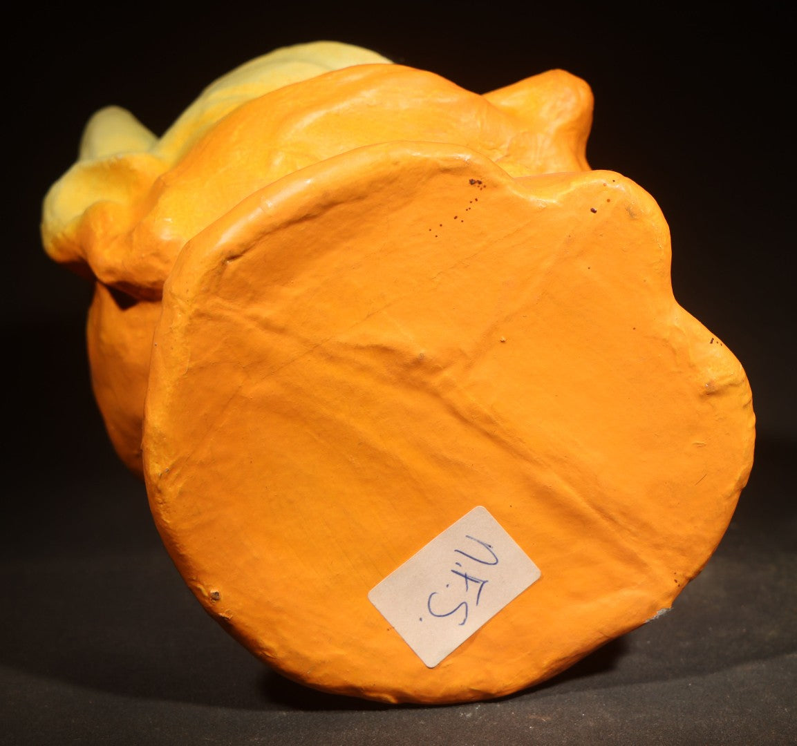 Pair of Modern Fantasy Reproduction Papier-Mache / Paper Pulp Halloween Lanterns including Devil Head and Cat Head