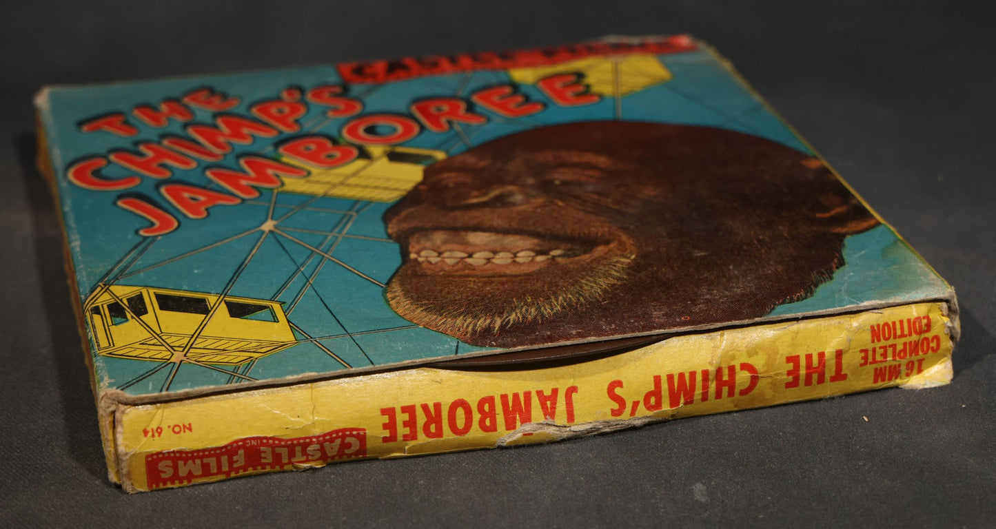 Vintage "The Chimp's Jamboree" 16mm Complete Edition Film Reel No. 614 by Castle Films Inc.