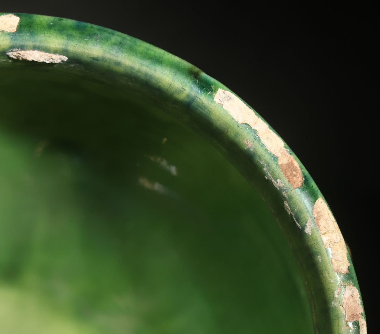 Antique Weller Pottery "Sirens of the Sea" Majolica Jardiniere in Green and Brown Glaze on Scroll Feet, Note Poor Condition