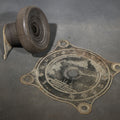 Lot 051 - Antique Voltage Control Dial and Faceplate Salvaged from a Ritter Dental X-Ray Machine, Manufactured by Ritter Dental Mfg. Co. Inc., Rochester, New York, Circa 1915