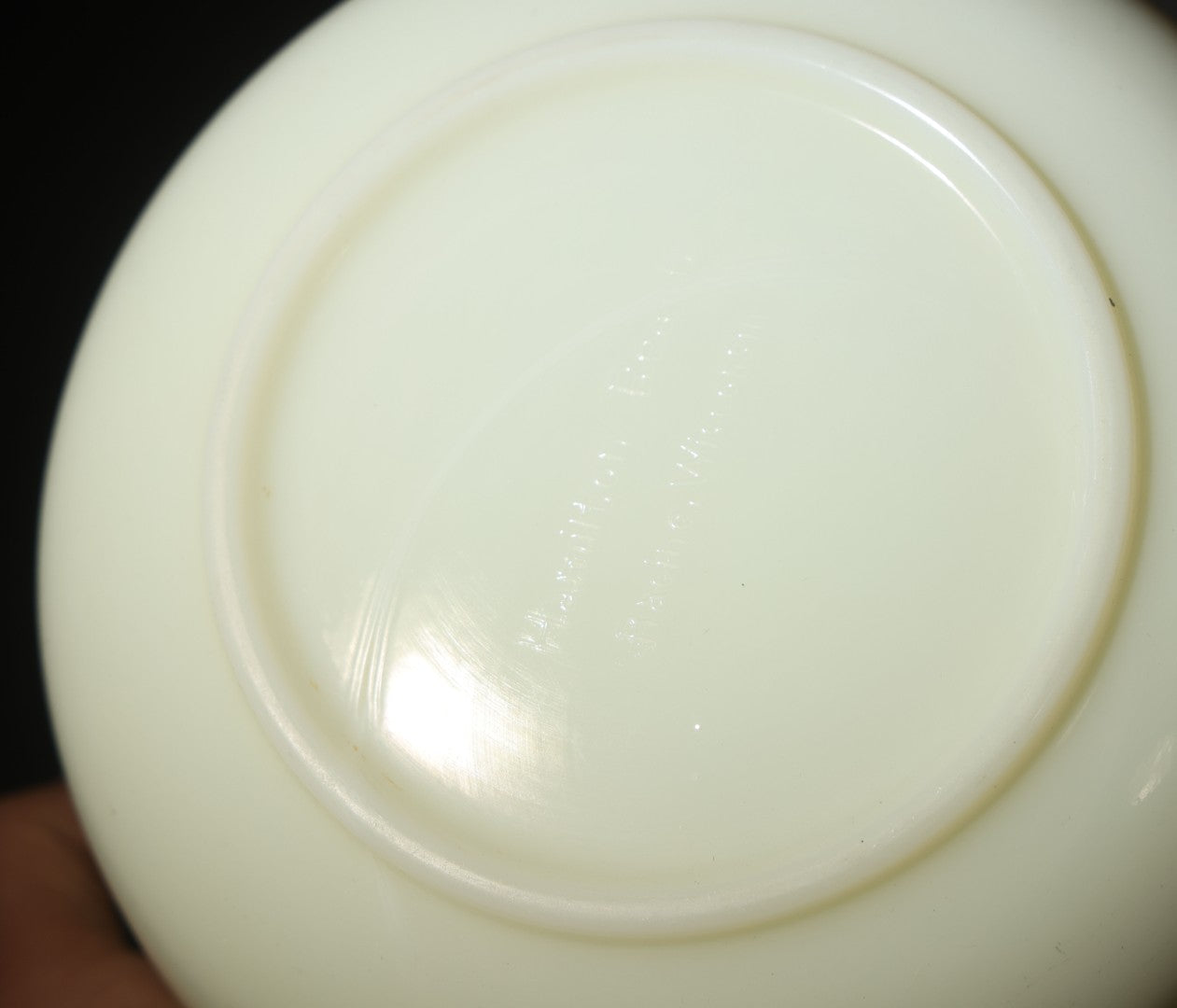 Vintage Uranium Glass Mixing Bowl, Manufactured by Hamilton Beach, Racine, Wisconsin