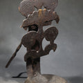 Lot 055 - Pair Iron Betty Lamps, 8" H