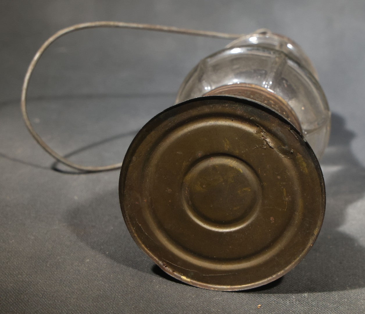 Pair of Antique Skater's Lanterns with Glass Globes and Perforated Tops