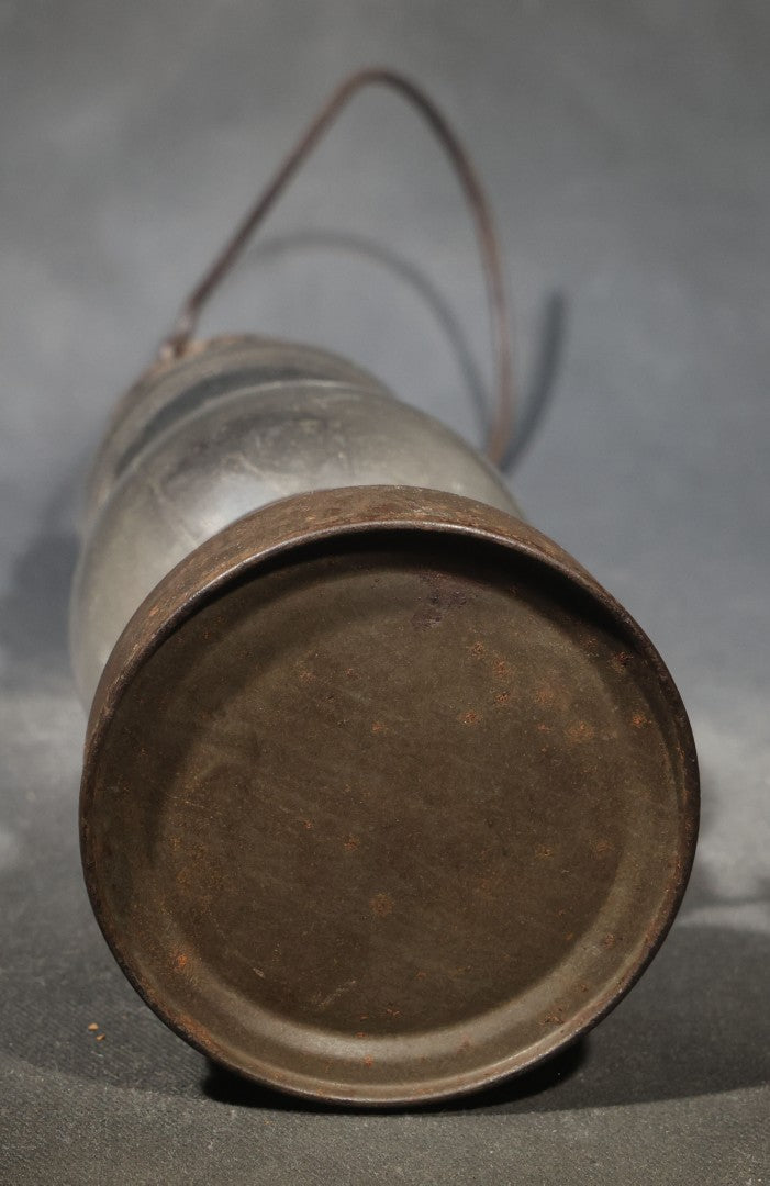 Pair of Antique Skater's Lanterns with Glass Globes and Perforated Tops