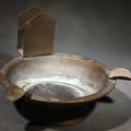 Lot 067 - Antique Benedict Adam-Verd Copper Ashtray with Matchbook Holder, Pattern 2227, Manufactured by Benedict Manufacturing Company, 6-1/4" L