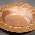 Lot 069 - Vintage Hand-Hammered Copper Tray with Repousse Decorated Rim, 5-1/2" W